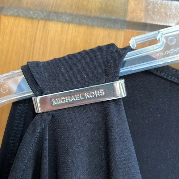 Michael Kors Cold Shoulder Black Blouse - M - Picture 2 of 6